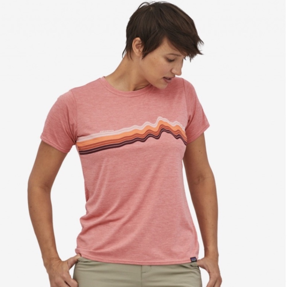 PATAGONIA Womens Capilene Cool Daily Graphic Short Sleeve